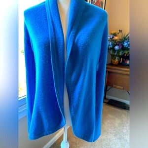 Lilly Pulitzer cashmere duster with ruffle back